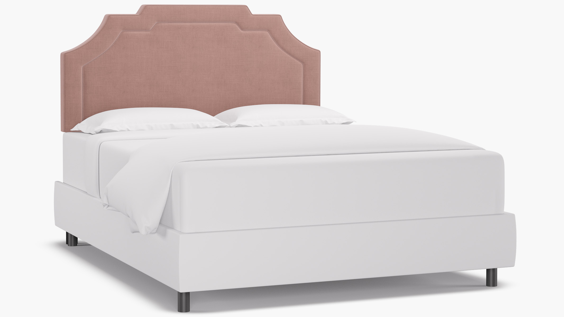 Art Deco Headboard | Queen | Blush Linen by The Inside
