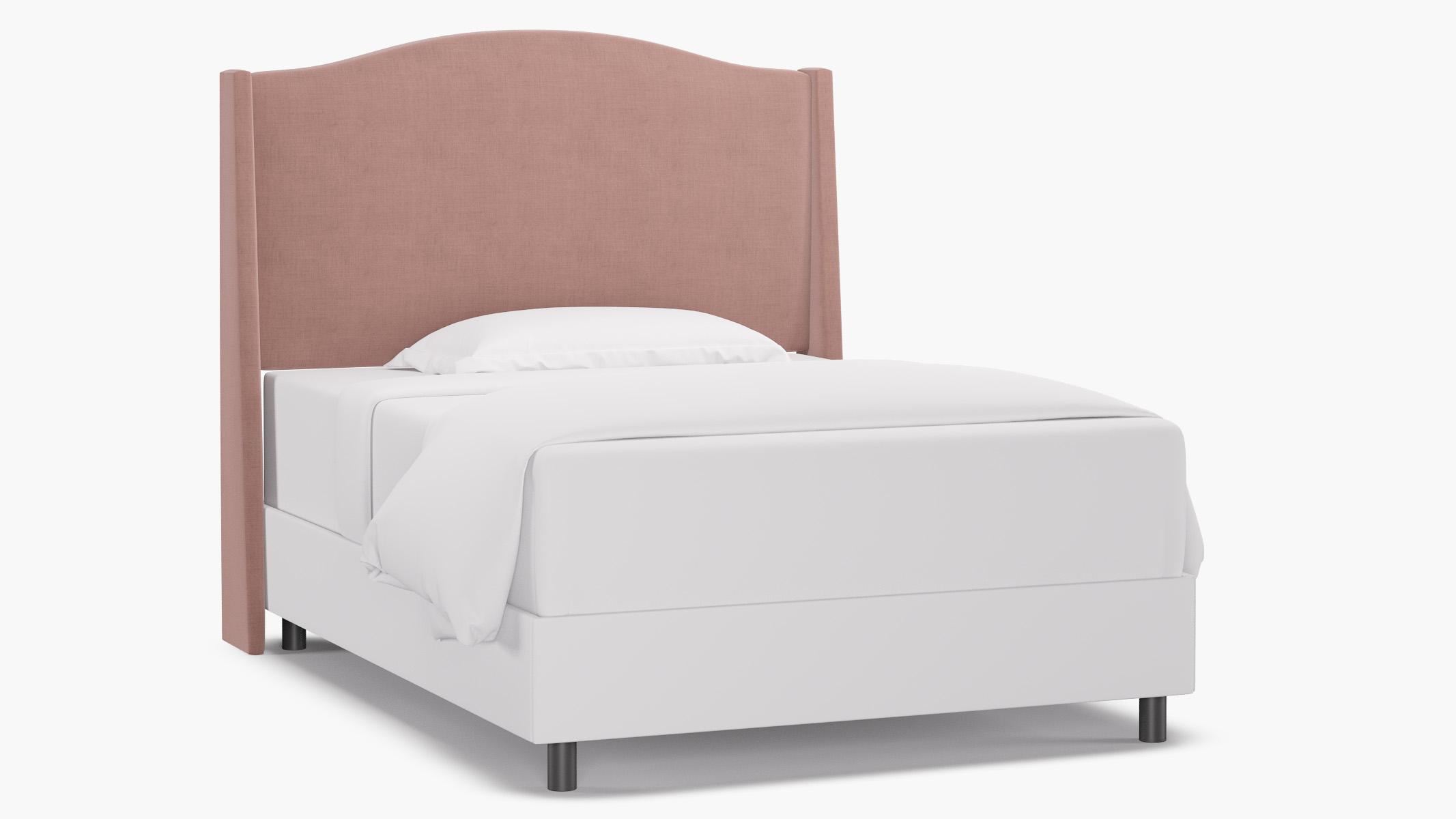 Classic Wingback Headboard | Full | Blush Linen by The Inside