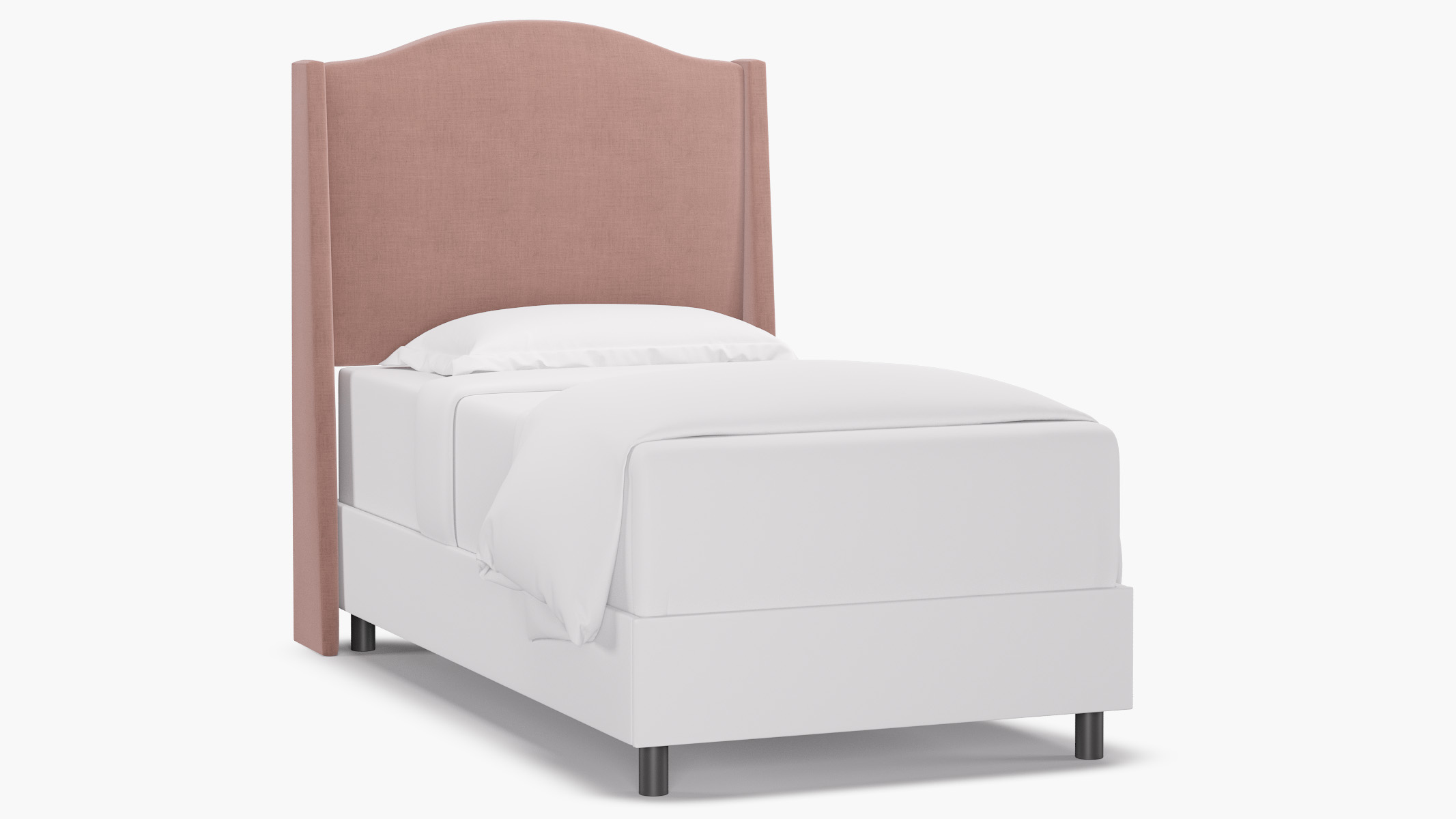 Classic Wingback Headboard | Twin | Blush Linen by The Inside