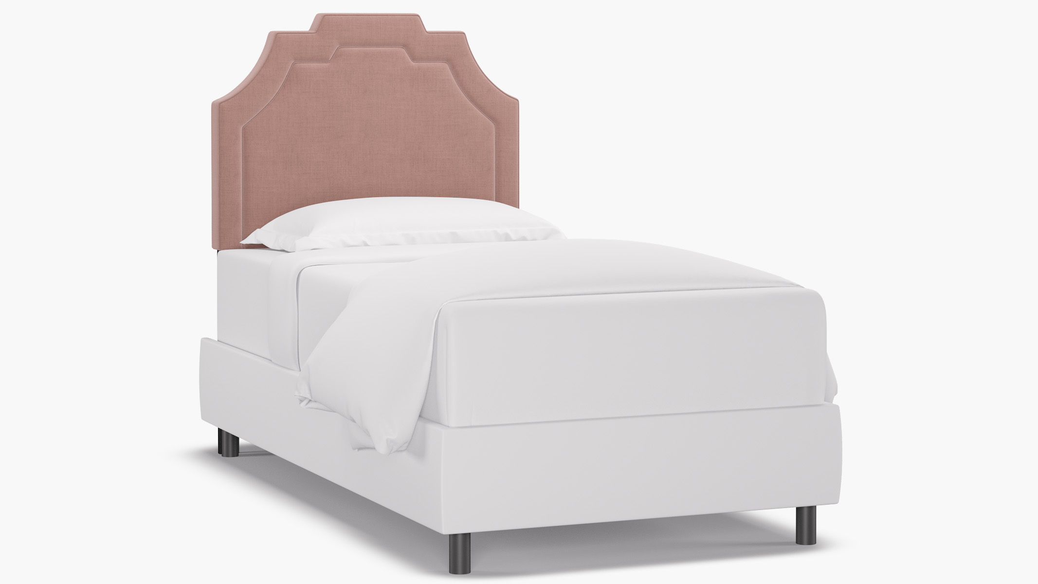 Art Deco Headboard | Twin | Blush Linen by The Inside