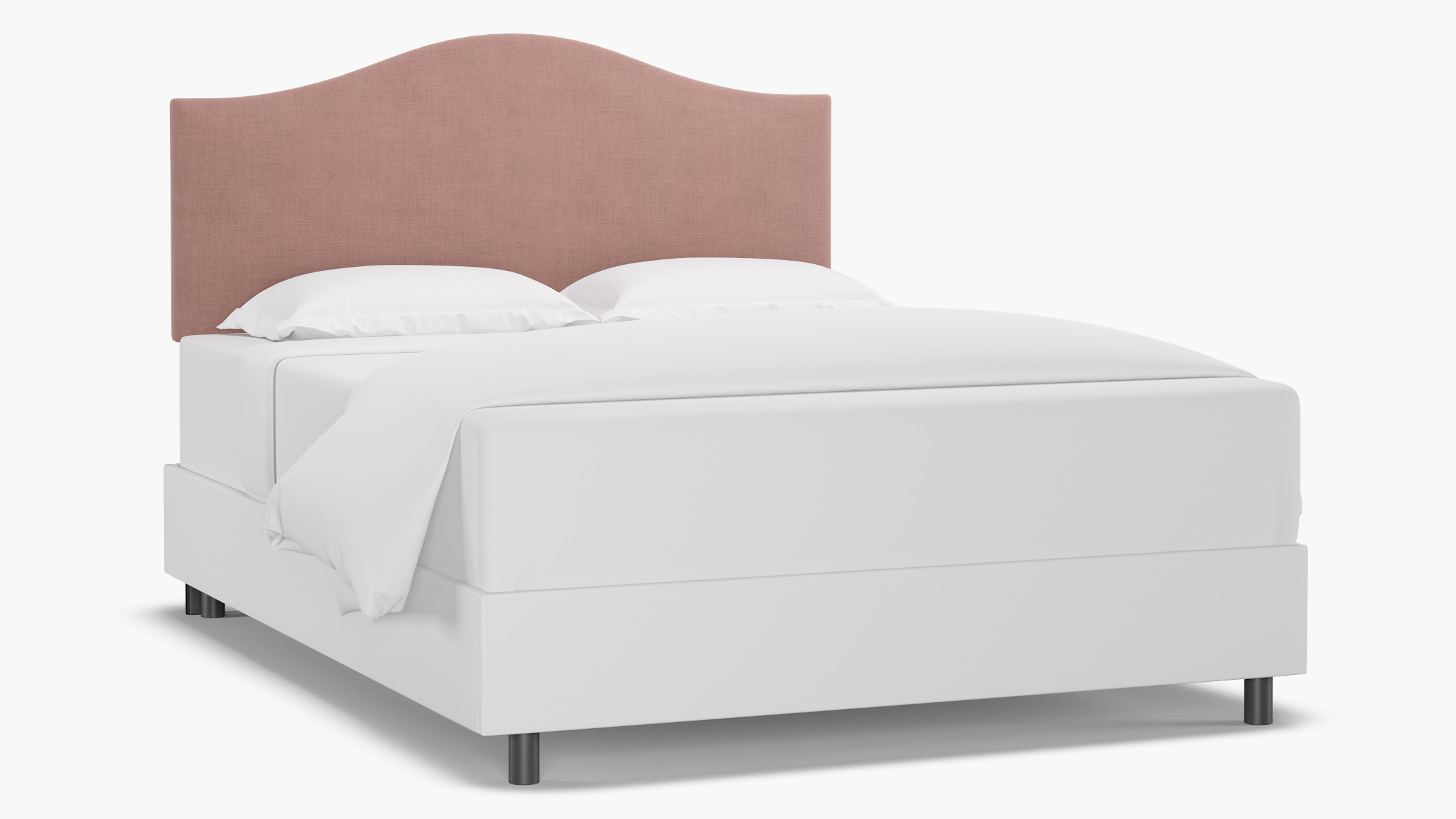 Camelback Headboard | Queen | Blush Linen by The Inside