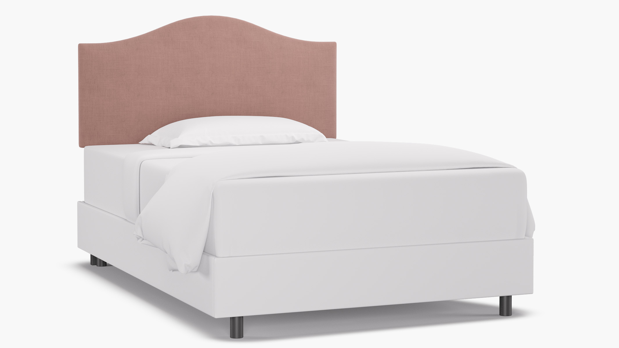 Camelback Headboard | Full | Blush Linen by The Inside